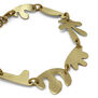 Abstract brass bracelet by Sibilia